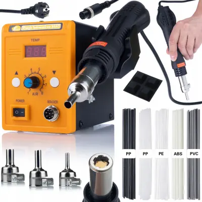 Set Lemilica Hot-Air 858D – 700W, 3 Mlaznice | Precizna Regulacija, ESD Sigurnost