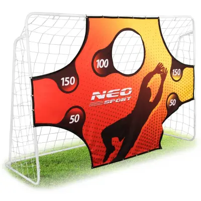 Veliki Neo-Sport nogometni gol s prostirkom za cilj - 245 x 155 x 80 cm