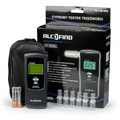AlcoFind DA 8500E elektrokemijski alkotester s 100 besplatnih ustnika