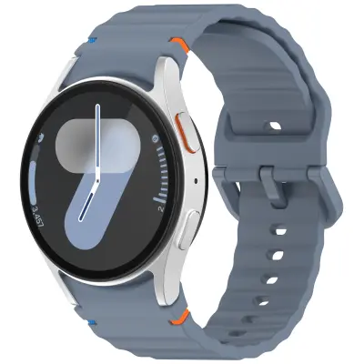 Samsung Watch 7 Remen od silikona s valovitim uzorkom Plava
