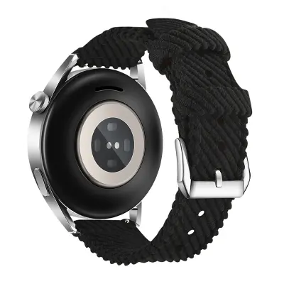 Brzo otpuštajući najlonski remen za sat za Huawei Watch 3/4 GT3 - 20 mm Crna