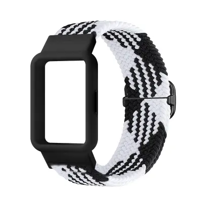 Samsung Galaxy Fit3 Tkana Narukvica Crno-bijela