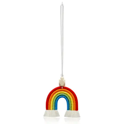 Boho Rainbow Car Charm Crvena