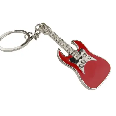 Privjesak za ključeve Gitara Crvena