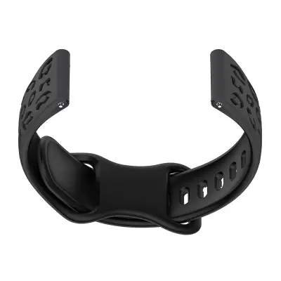 Dvobojni silikonski remen za sat za Huawei GT4/5, Samsung, Garmin Siva+Crna