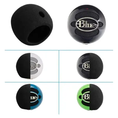Crne spužvaste navlake za Blue Snowball-Ice mikrofon (2 komada) Crna