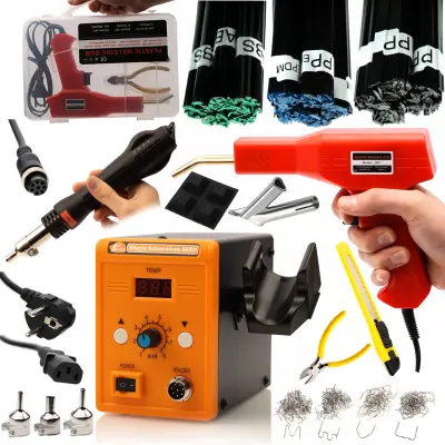 Set Alata Za Spajanje Plastike Rosfix 858D – 700W, 4 Mlaznice, 300g Lemna Zica | Precizna Regulacija Temperatura 100-500°C