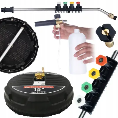 Set Za Visokotlačni Čistač – T-Racer 15" + Lance 1/4" + Pjenica 1000ml | Maks. 160 Bara, 60°C