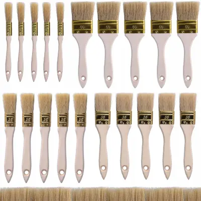 Set Ravnih Kistova Za Bojanje 20 Qom – Prirodna Vlakna | Širine 15, 25, 36, 50 Mm