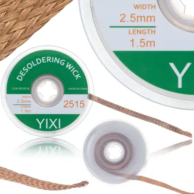 Pletenica Za Odlemljivanje 2.5mm X 1.5m – Mjedeni Materijal | Kolofonij Premaz