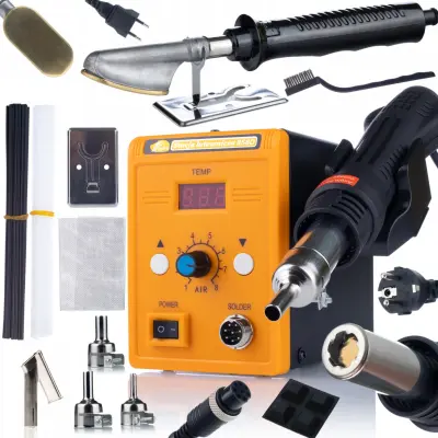 Set Lemilica Hot-Air 858D – 700W, 3 Mlaznice, Precizna Regulacija | Temperatura 100-500°C
