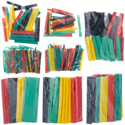 Set Termoskupljajućih Cijeva 328 Kom – Višebojne | Promjer 1-14mm, Poliolefin, 2:1 Kupnja, -55°C do +125°C