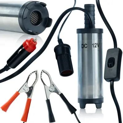 Električna Pumpa Za Gorivo 12V – Nehrđajući Čelik | 12 L/MIN, 38 Mm, 145 Mm, 8500/MIN