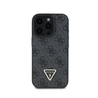 Maska za iPhone 16 Pro izdanje 4G Strass Triangle metalizirana s remenom