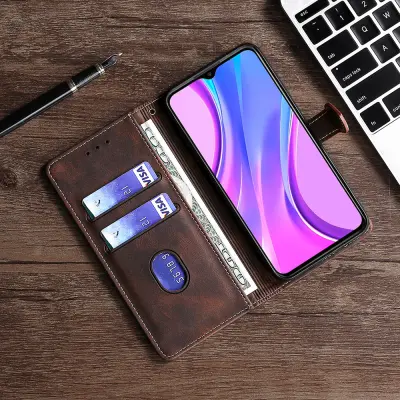 Kožna futrola za Redmi Note 14 5G - Smeđa Smeđa
