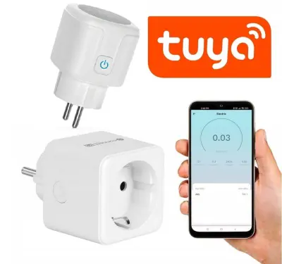 Pametna WiFi utičnica do 3680 W Tuya Alexa Google Assistant