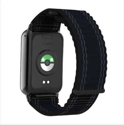 Najlonski remen s valovitim lančićem za Xiaomi Band 9/8 Pro Crna