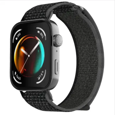 Huawei Watch Fit 3 Najlonski Remen Crna+Siva