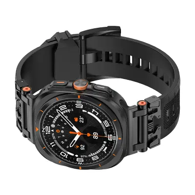 TPU Remen za sat za Samsung Watch 7 Ultra Crna