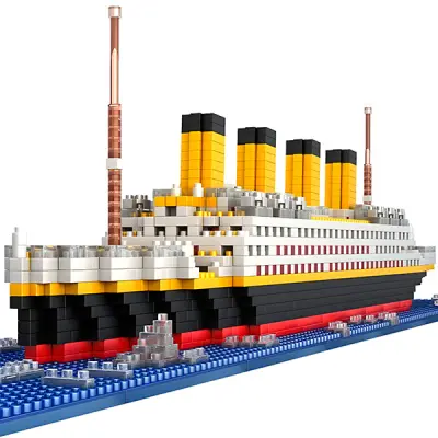 3D puzzle Titanic slagalica 1860 dijelova, maketa broda od kockica za djecu i odrasle | TITANICBLOCKS