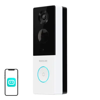 Baterija. 5000mAh WiFi pametni portafon i zvono s 3MP kamerom Alexa Google asistent