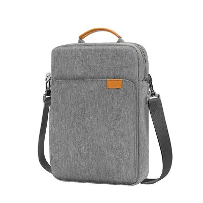 Prijenosna torba za prijenosno računalo, torba za tablet, torba preko ramena Siva