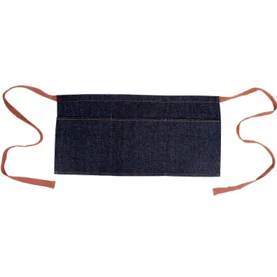 Denim half-waist apron Crna