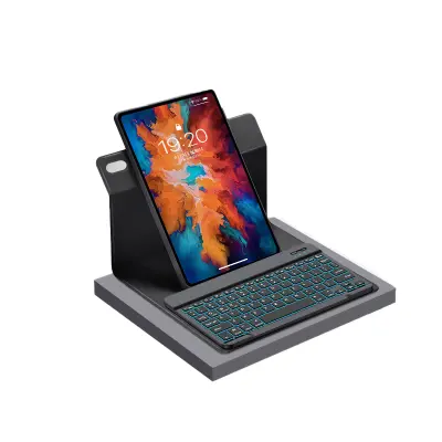 Rotirajuća futrola s Bluetooth tipkovnicom za Redmi Pad 10.6 inch - [Business Black + Tipkovnica s pozadinskim osvjetljenjem] Crna
