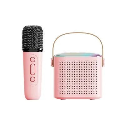 Kućni Karaoke Bluetooth zvučnik mikrofon Y1 - Jedan mikrofon Roza