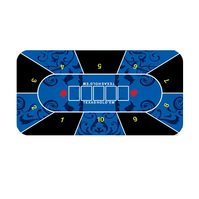 Podloga za poker stol Plava/Tamnoplava