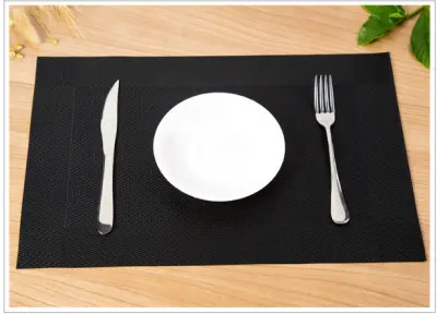 Set od 3 neklizajuće, otporne na toplinu podloške za stol Crna