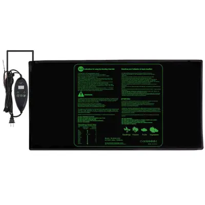 Grijaća prostirka za sadnice s digitalnom kontrolom crna