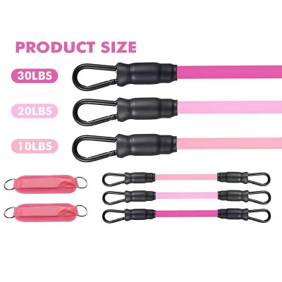 Set traka za gležnjeve (Gradient Pink, 3 trake i 2 manžete za gležnjeve) Gradient Pink