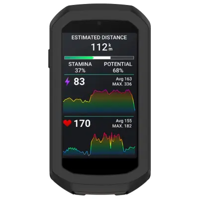 Garmin Edge 1050 Silikonska futrola, Djelomična pokrivenost Crna