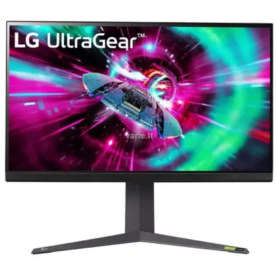 LG UltraGear 32GR93U monitor, IPS, 31,5"/32", 16:9, 3840x2160, 144 Hz, pivot, HDMI, DisplayPort, USB