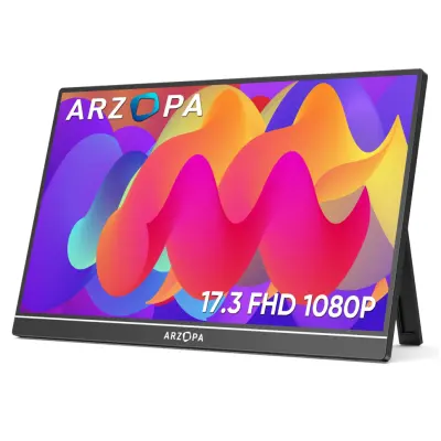 Arzopa 43,9 cm (17,3") A1 M prijenosni monitor 1920x1080 IPS 5ms HDMI-Mini USB-C zvučnici NTSC 72% 6800K