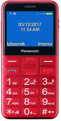 Mobitel Panasonic KX-TU155 crveni
