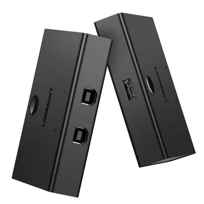 Prijenosni adapter 2x USB-B na USB-A - crni
