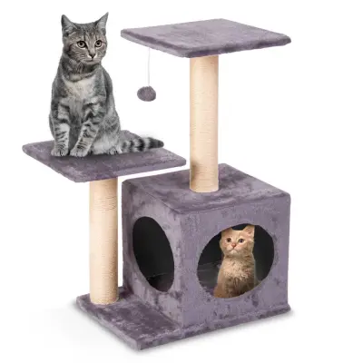 Mačja grebena 71 cm DR-263 Pethaus s mišem, siva