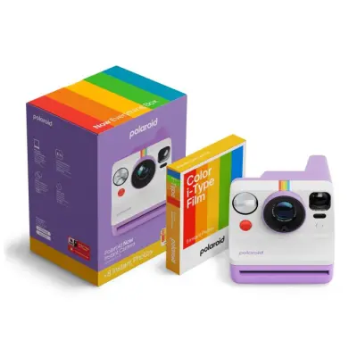 Fotoaparat POLAROID Now Gen 3 Purple + Color Film Bundle (8 Photos)