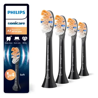 Četkica za zube Philips Sonicare nastavak HX9094/88 Premium All-In-One Black 4/1
