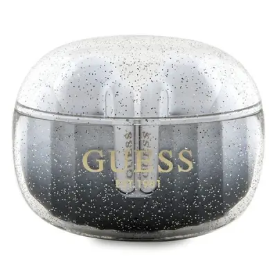 GUESS GLITTER GRADIENT BLUETOOTH TWS SLUŠALICE, CRNE, S KUTIJOM ZA PUNJENJE