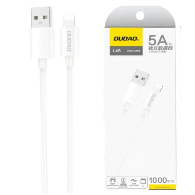 DUDAO USB-A / LIGHTNING KABEL 2A 1M BIJELI ZA IPHONE, IPAD, IPOD