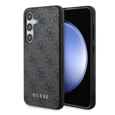 Maska za Galaxy S24 Saffiano efekt s 4G motivom i metalnim logotipom