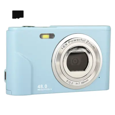 DC311 Kompaktni digitalni fotoaparat s TF karticom od 32 GB Svijetloplava
