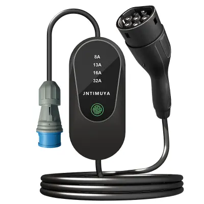 Prijenosni EV punjač Type 2 – 7kW, 32A, 5m kabel za punjenje (EVSE) Crna