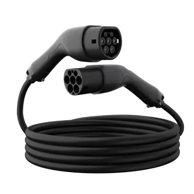 Tesla Europski Standardni Produžni Kabel - 3-Fazni 16A - 5 Metara Crna