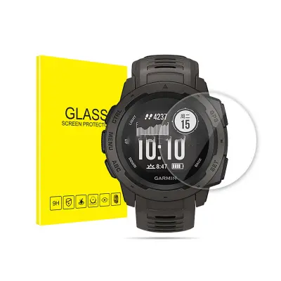 Garmin Instinct 2 zaštitno staklo (2 komada), kaljeno staklo [EZ Fit] Providna