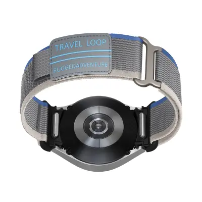 Tkani najlonski remen za Samsung Watch 4/5/6/7/FE Plava + Siva