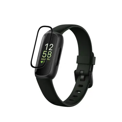 Fitbit Inspire 3 Zaštitnik Zaslona, 3D Zakrivljeni Mekani Film (Pakiranje od 2 komada) Proziran